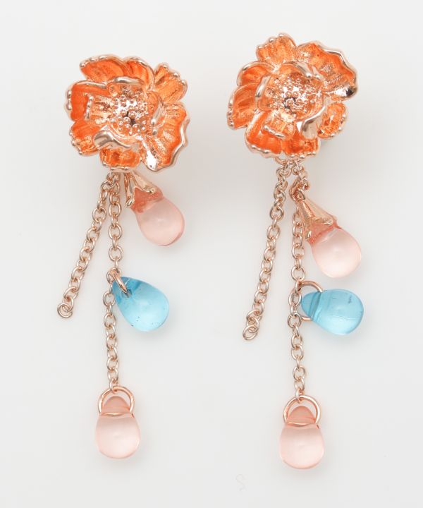 KAN-NAGI Flower Dew Earrings