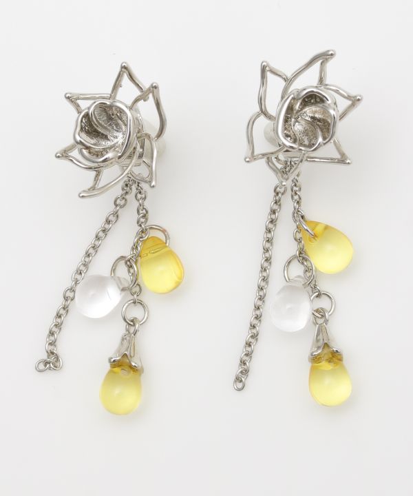 KAN-NAGI Flower Dew Earrings
