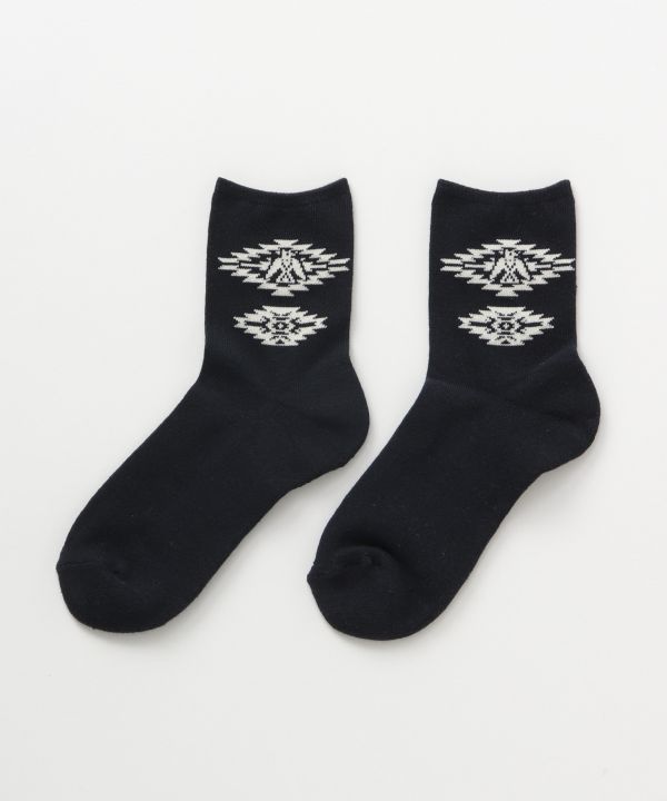 Geometric Pattern Socks 23-25cm