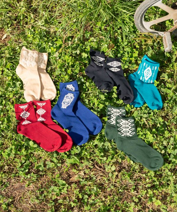 Geometric Pattern Socks 23-25cm