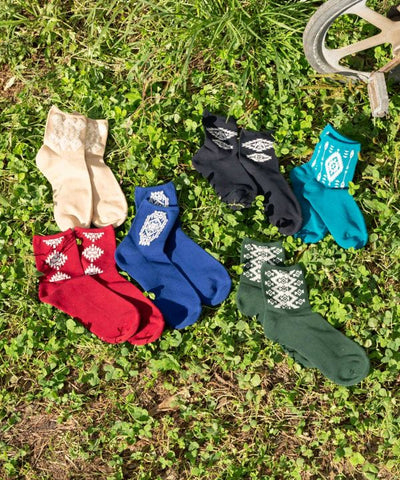 Geometric Pattern Socks 23-25cm