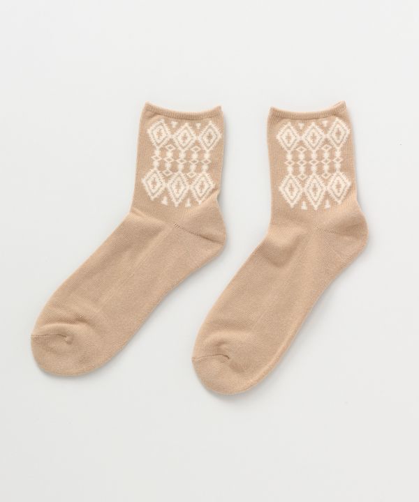 Geometric Pattern Socks 25-28cm