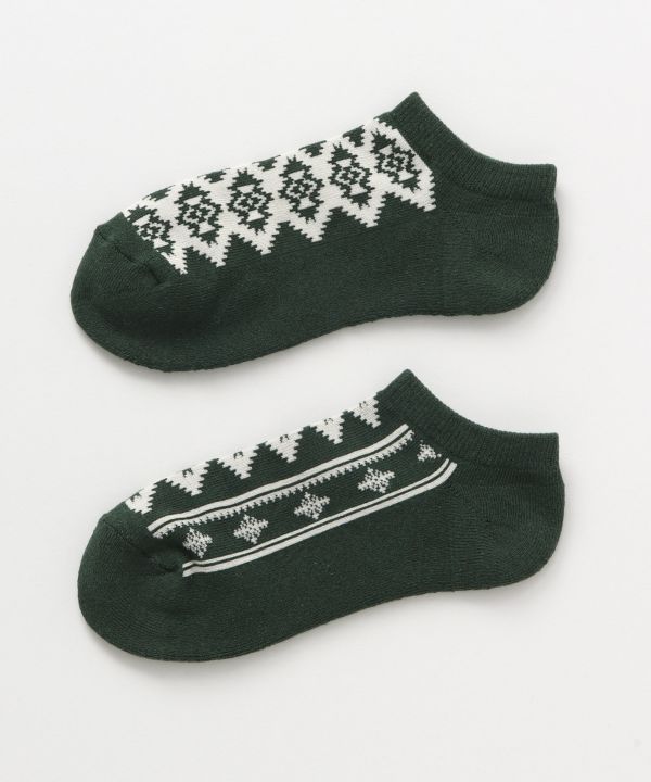 Geometric Pattern Ankle Socks 23-25cm