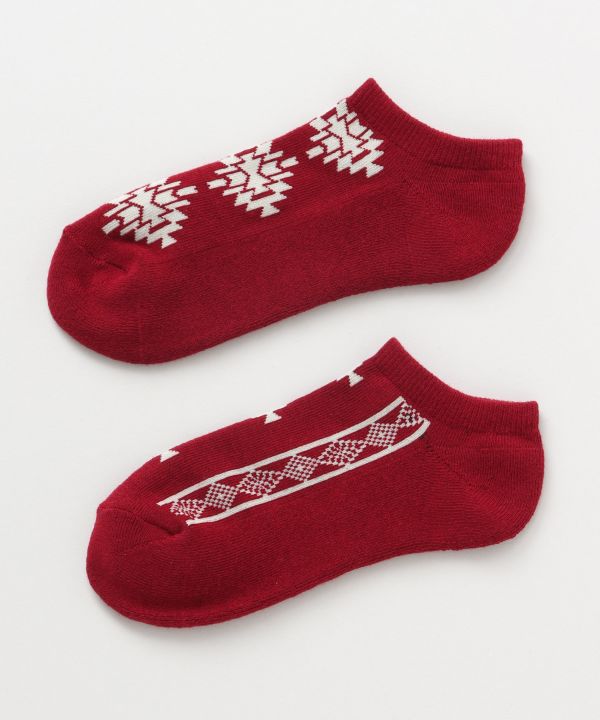 Geometric Pattern Ankle Socks 23-25cm