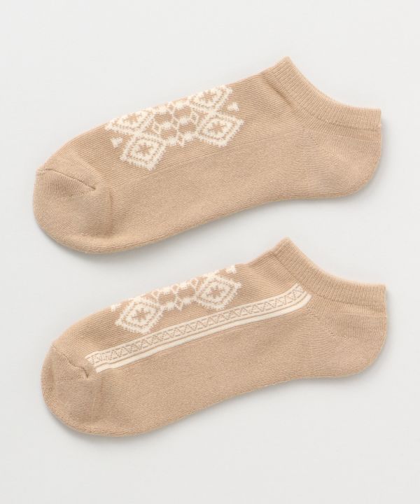 Geometric Pattern Ankle Socks 25-28cm