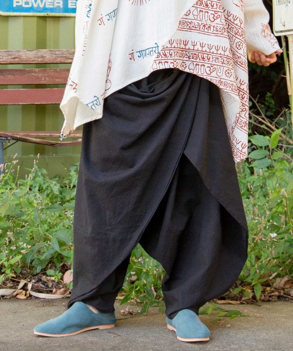 Layered Wrap Harem Pants