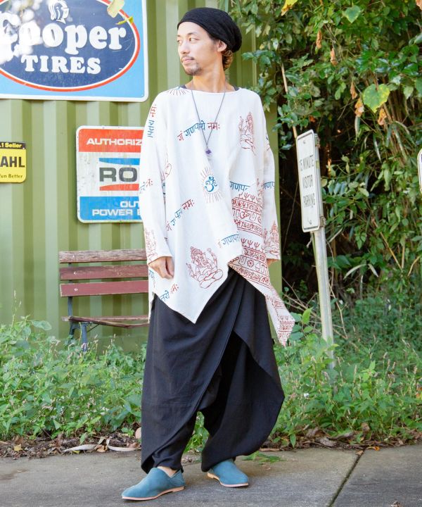 Layered Wrap Harem Pants