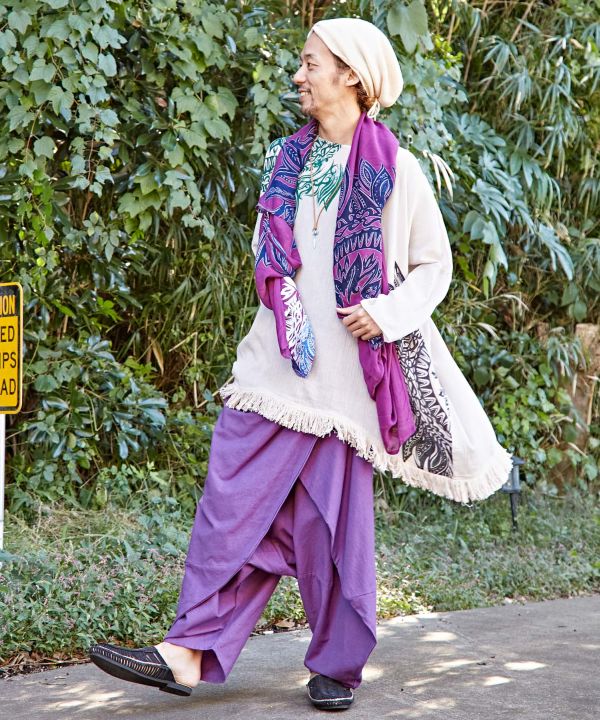 Layered Wrap Harem Pants