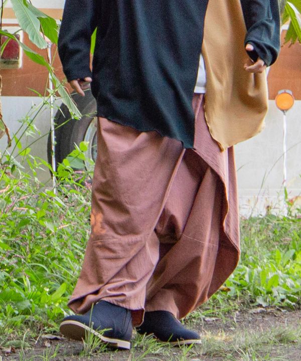 Layered Wrap Harem Pants