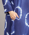 靛藍色手染 HAKKAKE 連衣裙