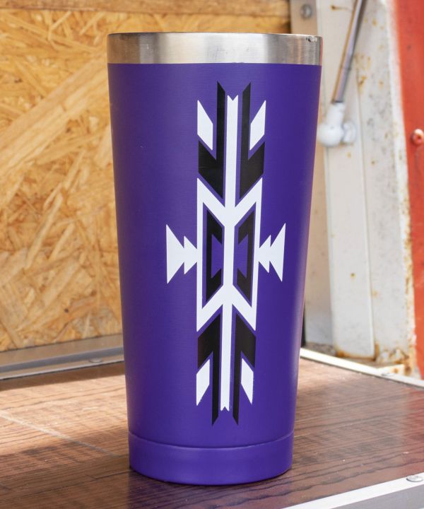 Geometric Pattern Tumbler
