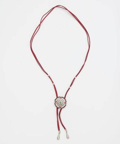 Concho Loop Tie Necklace Necklaces by AMINA - Ametsuchi