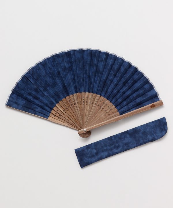 MURA-ZOME Dye SENSU Folding Fan by Kaya - Ametsuchi