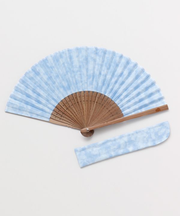 MURA-ZOME Dye SENSU Folding Fan by Kaya - Ametsuchi
