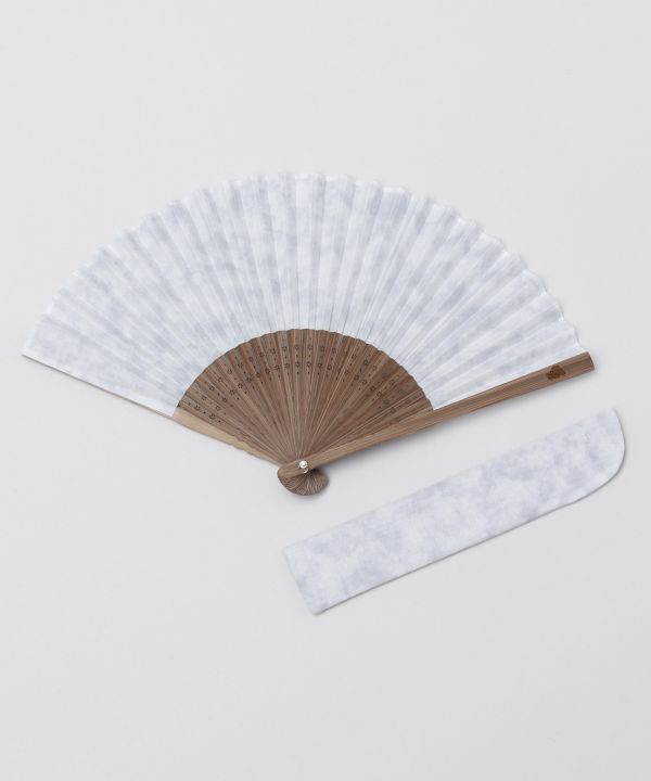 MURA-ZOME Dye SENSU Folding Fan by Kaya - Ametsuchi