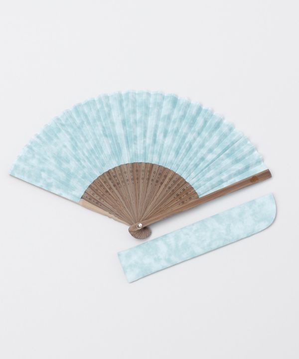 MURA-ZOME Dye SENSU Folding Fan by Kaya - Ametsuchi