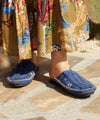 Sandal Flat Kulit Tenunan --S