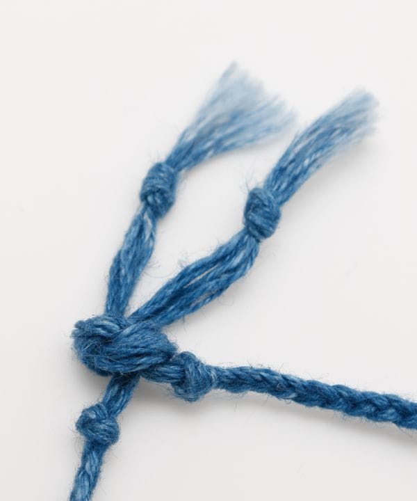 Indigo Dyed Braided Bracelet - Moonstone - Jun