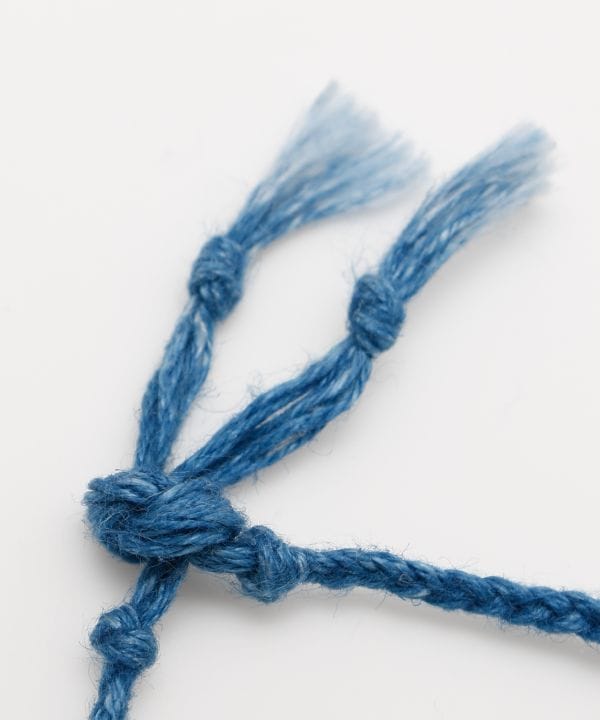 Indigo Dyed Braided Bracelet - Onyx - Aug