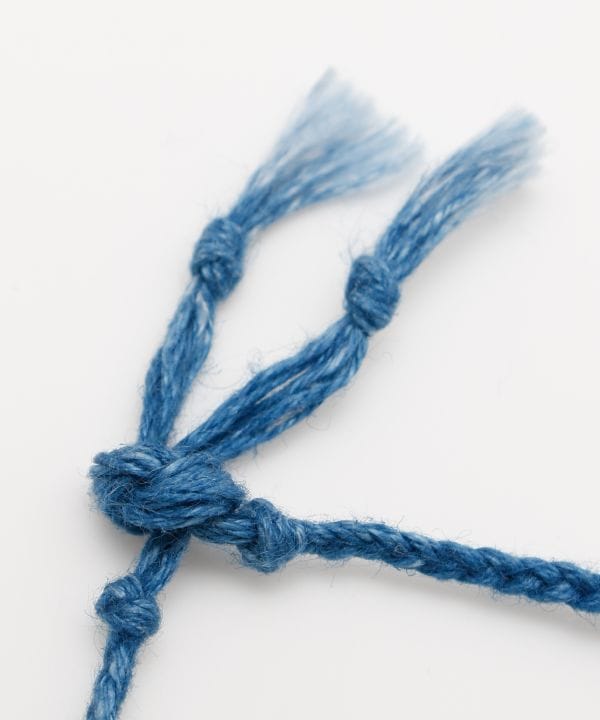 Indigo Dyed Braided Bracelet - Turquoise - Dec