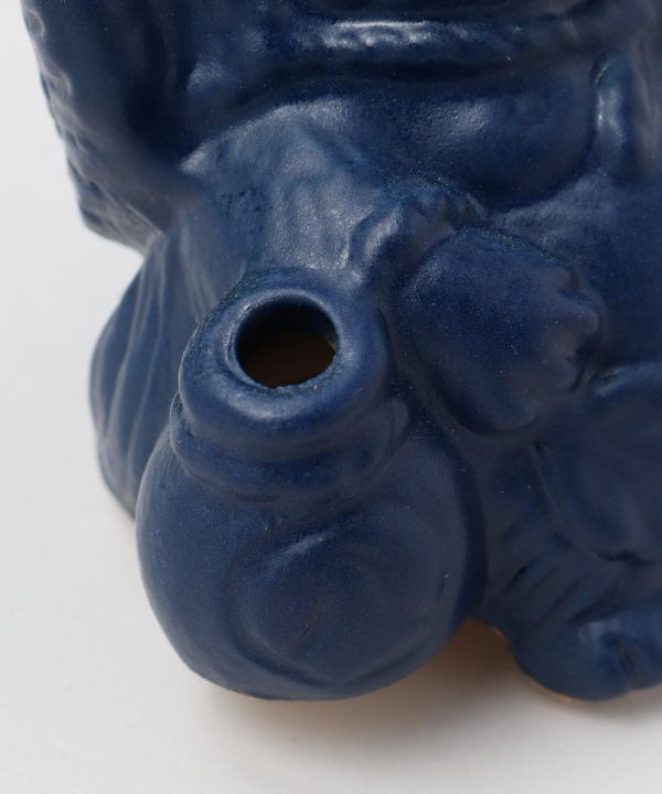 SHIGARAKI Ware Sitting TANUKI - Navy