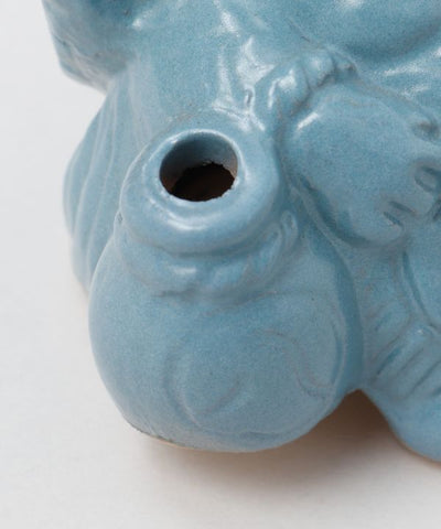 SHIGARAKI Ware Sitting TANUKI - Blue