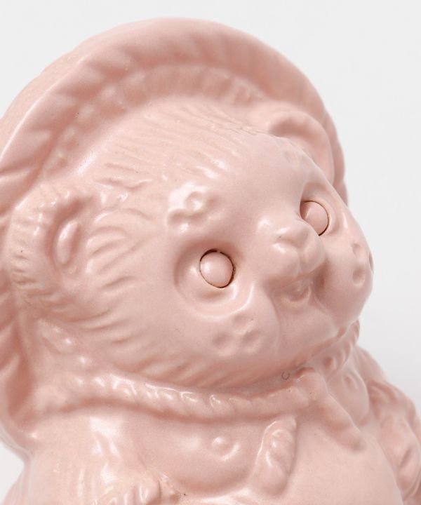 SHIGARAKI Ware Sitting TANUKI - Pink Home Decor by Kaya - Ametsuchi