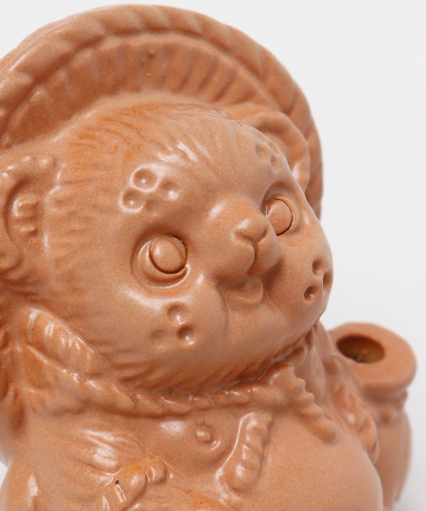 SHIGARAKI Ware Sitting TANUKI - Yellow