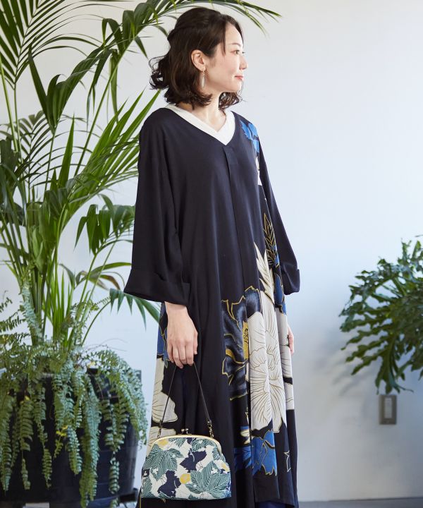 Summer Breeze GAMAGUCHI Clasp Handbag