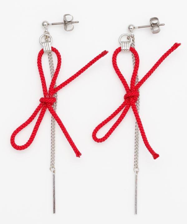 ENISHI - Magical Red Knot Earrings