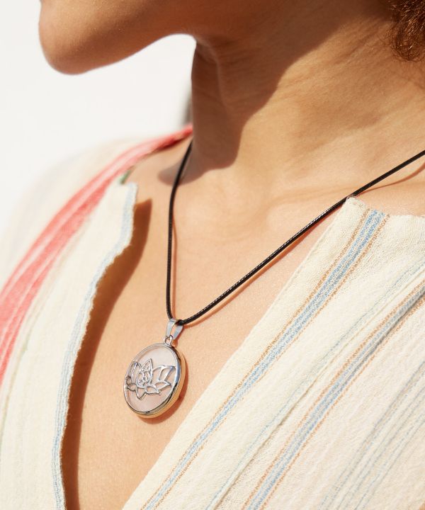 Lotus Pendant Necklace