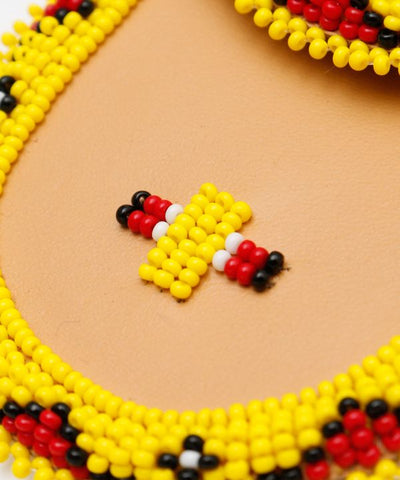 Navajo-Muster-Perlen-Beutel-Halskette