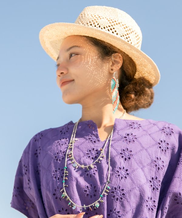 Bohemian Layered Necklace Necklaces by AMINA - Ametsuchi