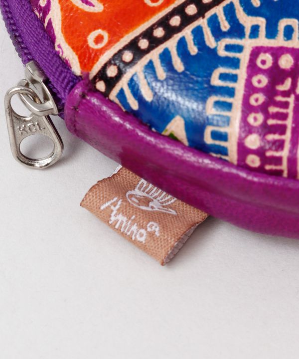 Kolkata Leather Round Purse