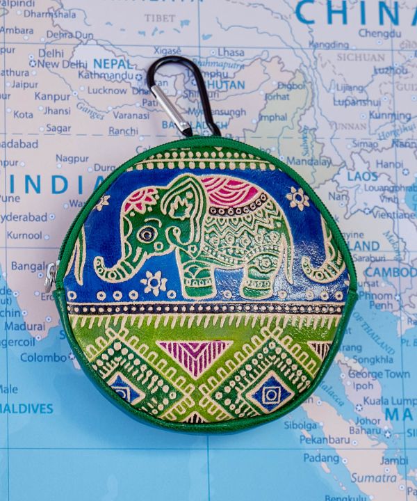Kolkata Leather Round Purse