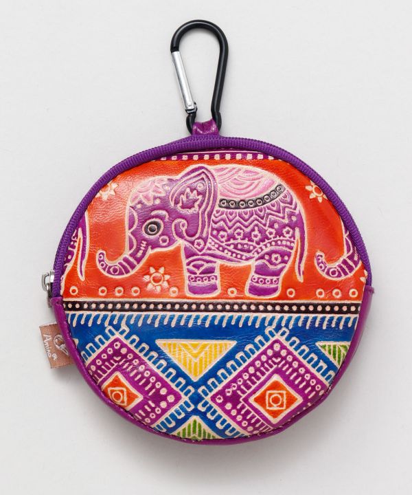 Kolkata Leather Round Purse