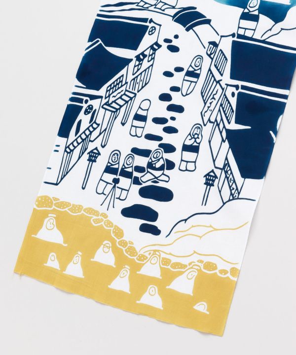 Tenugui Towel -Hot Spring Town