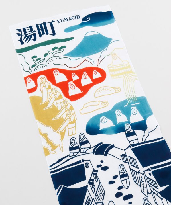 Tenugui Towel -Hot Spring Town