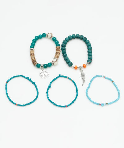Bohemian Bracelet Set Bangles & Bracelets by AMINA - Ametsuchi