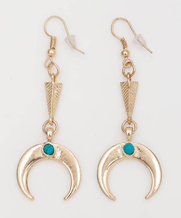 Navajo Moon Earrings