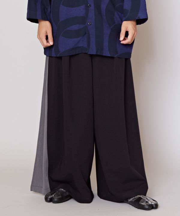 กางเกงทรงฮากามะสองสี KAKURE-IRO