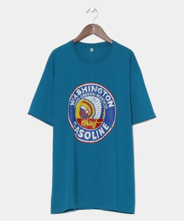 아메리카 원주민 프린트 티셔츠