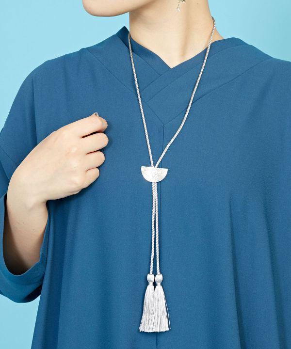 SHIRAKANE- Loop Tie Necklace