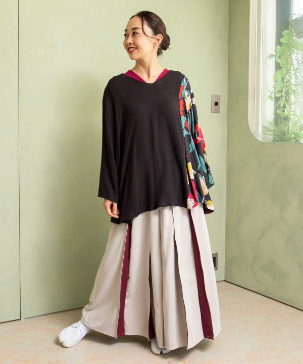 KAKURE-IRO Bi-color HAKKAKE Skirt