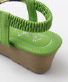 Colorful Fluffy 涼鞋 - 綠色
