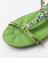 Colorful Fluffy Sandals - GREEN