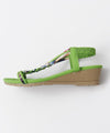 Colorful Fluffy Sandals - GREEN