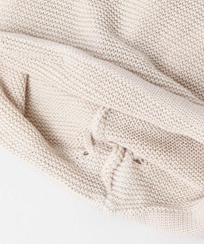 Linen Blended Knit Beanie