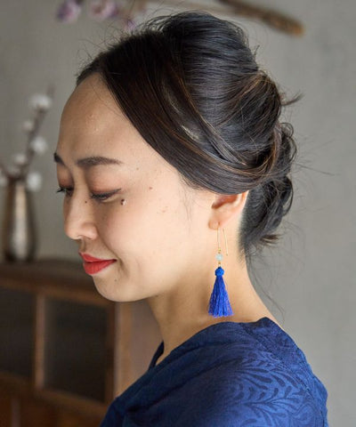 UTSUROI-NEGAI Tassel Earrings