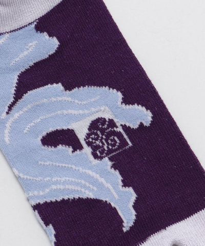 TABI Socks 23-25cm - LT Purple Goldfish